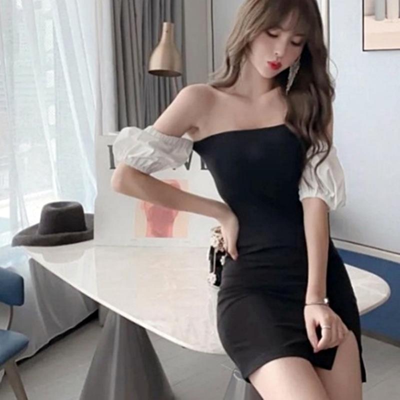 Sabrina Mini Dress Korean Bodycon Casual Nyaman 2
