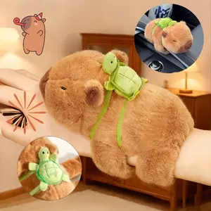 Clingy Capybara Plush Wrislet / Boneka Cappy Bara Cute / Boneka Gelang 18cm Liontin Lucu Hadiah Ulang Tahun Kirim Pacar / Dekorasi Dolls / Dekorasi Mobil