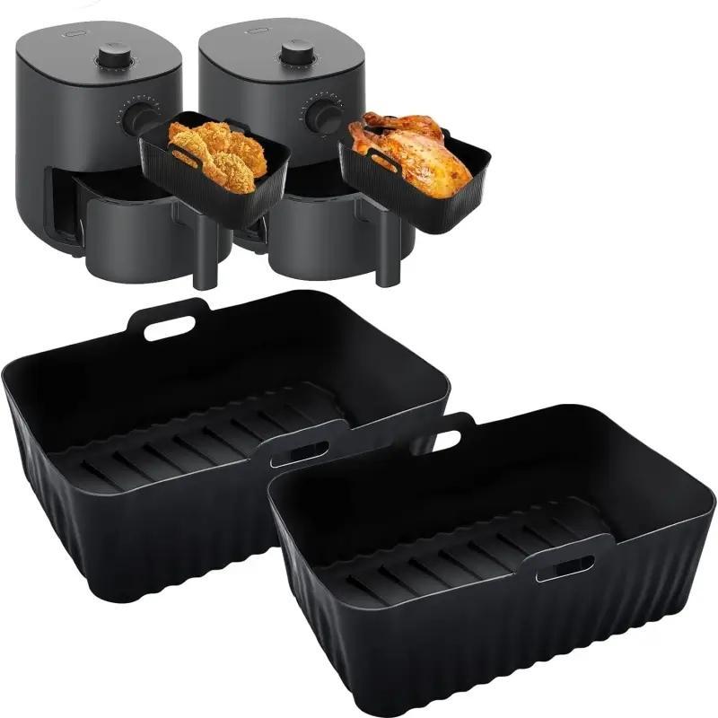 Silicone Air Fryer Liner, Reusable Air Fryer Mat, Oven Baking Tray, Kitchen Appliance Parts for Air Fryer 6