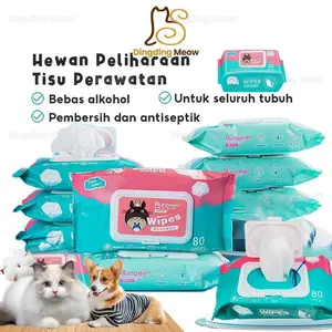 Tissue Basah Kucing Anjing Tisu Kucing Tissue Kucing Tisu Basah Kucing Grooming Hewan