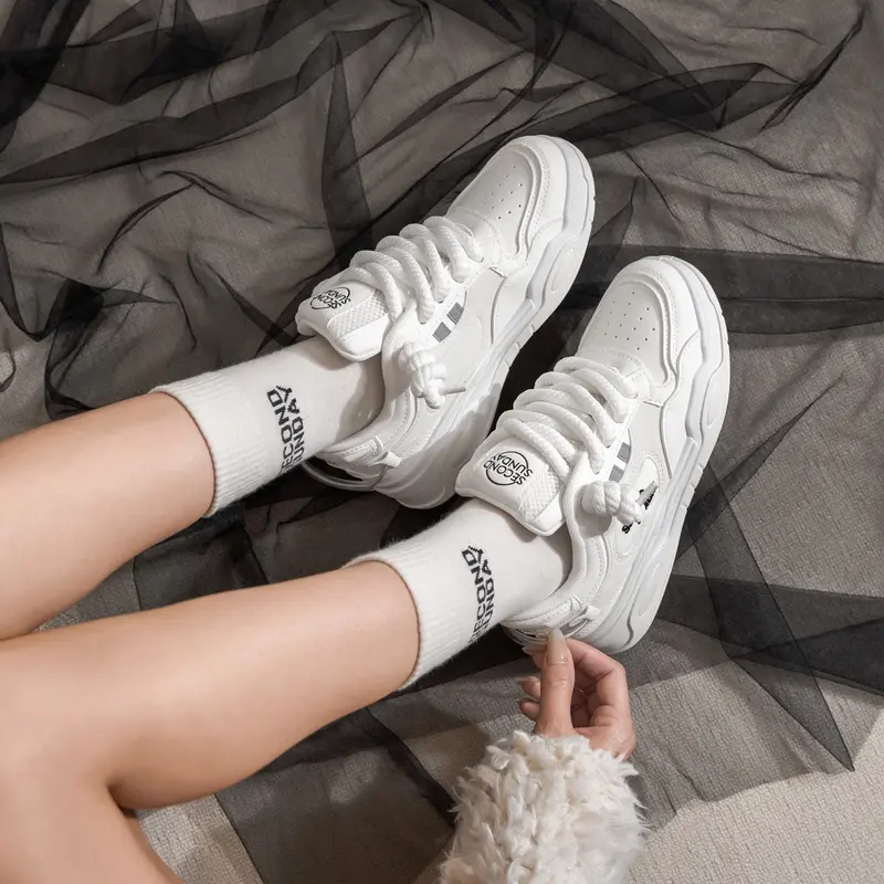 Giày Thể Thao Sneaker Nam Nữ Second Sunday Line Drop Đế Tăng Chiều Cao 4cm SK49 5