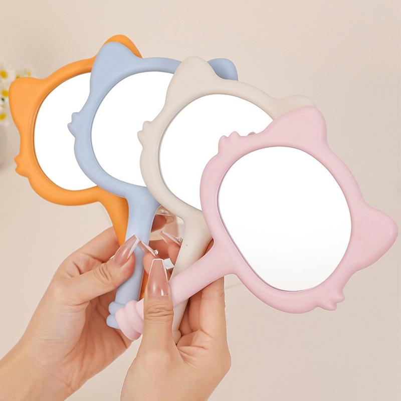 Product Introduction of Cartoon Fox Handheld Mirror Plastic Handle Round Mirror For Eyelash Extension Beauty Tools 22