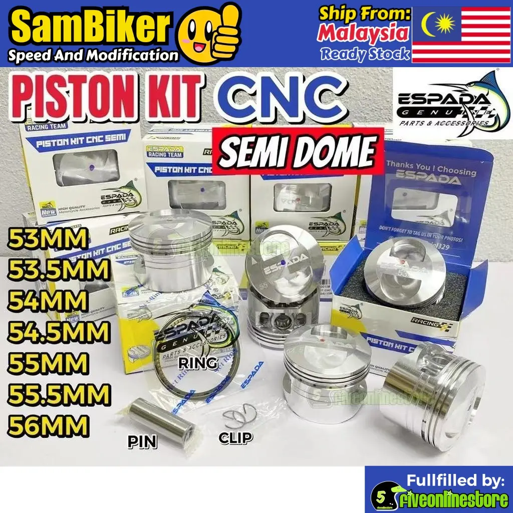 ESPADA Blok Enjin Piston Kit CNC Sonic Semi Pin 13 Racing Piston Forged ...