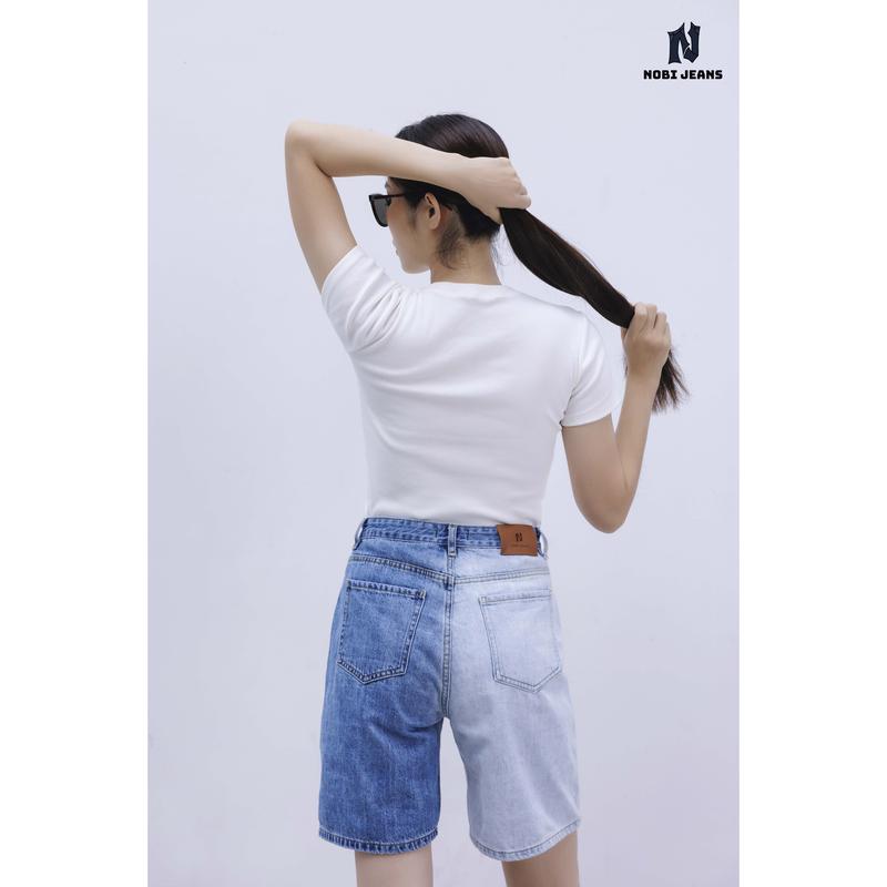 Product Introduction of Quần jeans short hai màu xanh trắng - Summer Rhythm Collection - Sheashore Shorts Nữ Pants Women quần  jeans quần bò quân  jeannu 7