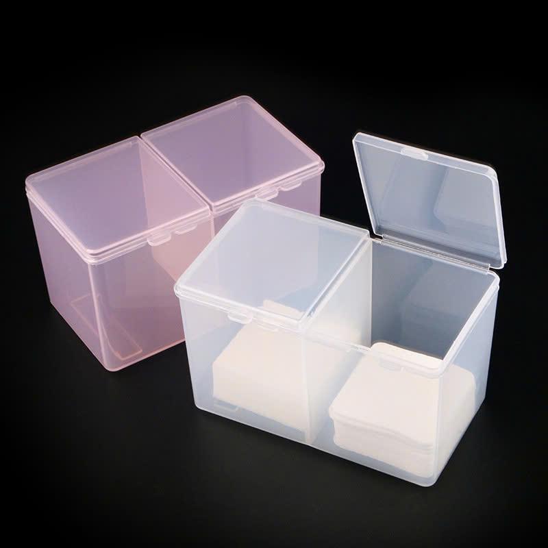  Hộp đựng giấy lau gel 2 ngăn có nắp đựng giấy lau gel tăm bông,bông tẩy trang 
