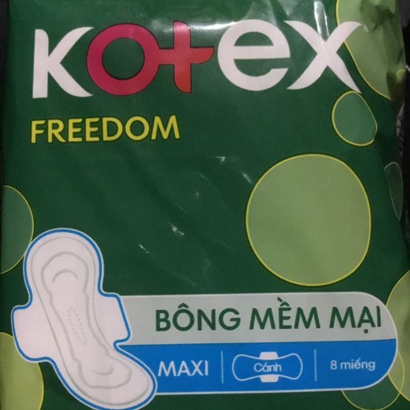 Sỉ- 23cm 1 Gói Kotex Freedom Maxi Cánh- Mỗi Gói 8 Miếng- HSD luôn mới