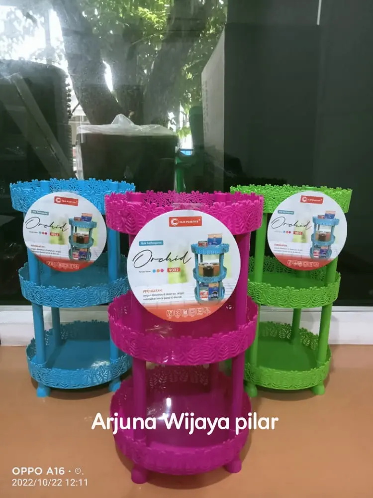 RAK LOTUS , RAK JASMINE DAN RAK ORCHID CLIO - RAK SERBAGUNA PLASTIK Abu Biru