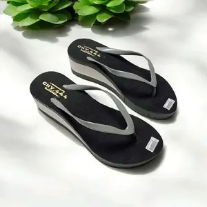 Sandal Wedges Wanita Dewasa Motif Jepit Jelly Simple Elegan Terbaru Kren