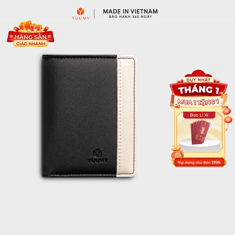  Ví Yuumy  Thời trang nữ dáng đứng gập đôi tiện dụng - Ví da Seasand YV96  
