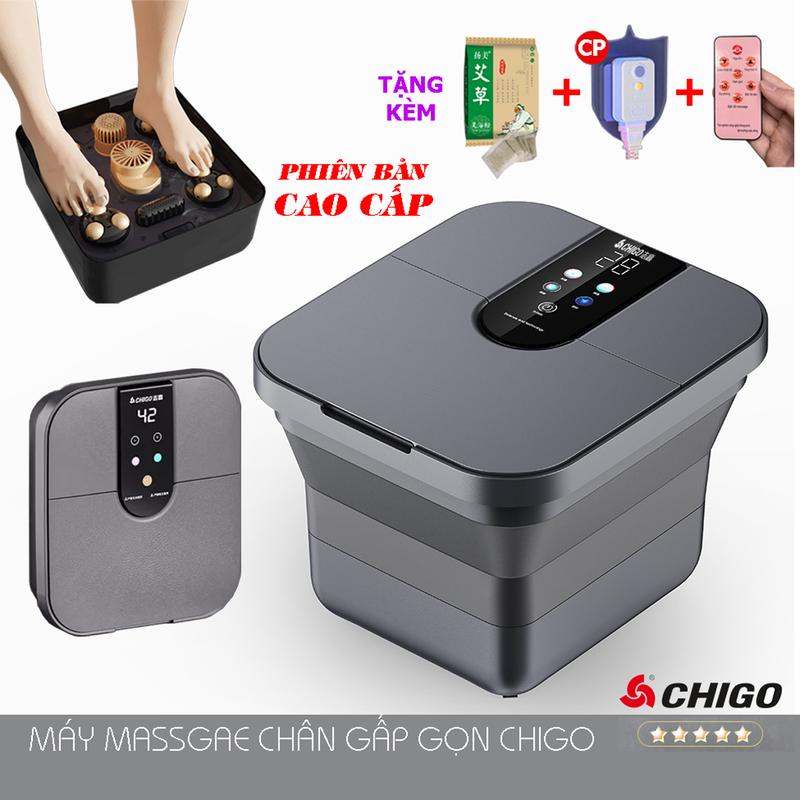  CHIGO Bồn Ngâm Chân Massage Gấp Gọn CHIGO Gấp Gọn – Máy ngâm chân massage tự động làm nóng giữ nhiệt chống giật hồng ngoại sục khí điều chỉnh nhiệt độ 35-48°C bảo hành 12 tháng 