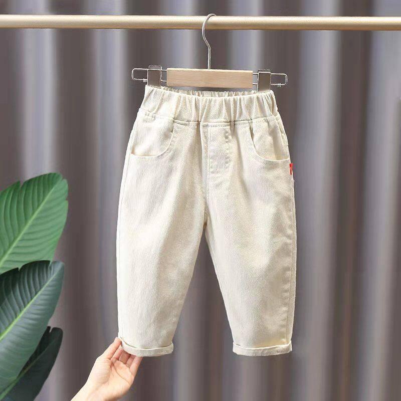 Product Introduction of กางเกงแฟชั่นเด็กผู้ชาย กางเกงทรงกระบอกผ้าฝ้ายแท้สำหรับเด็ก ใส่สบาย ดี 30