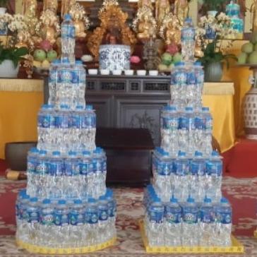   RẺ VÔ ĐỊCH  Bộ kệ xếp tháp nước 2-5 Tầng - Trưng bày VUÔNG TRÒN LỤC GIÁC 