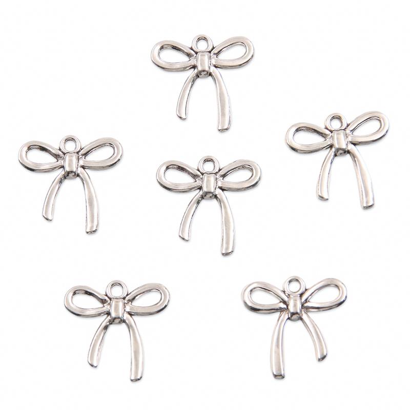 Product Introduction of Charm Mặt Dây Chuyền, 10 Thắt Nơ, Hợp Kim Tự Làm Nóng Bỏng, Rỗng, Dễ Thương, Làm Bằng Tay, Thích Hợp Cho Vòng Cổ Và Vòng Tay, Phụ Kiện Trang Sức Diy Kim Tuyến 9