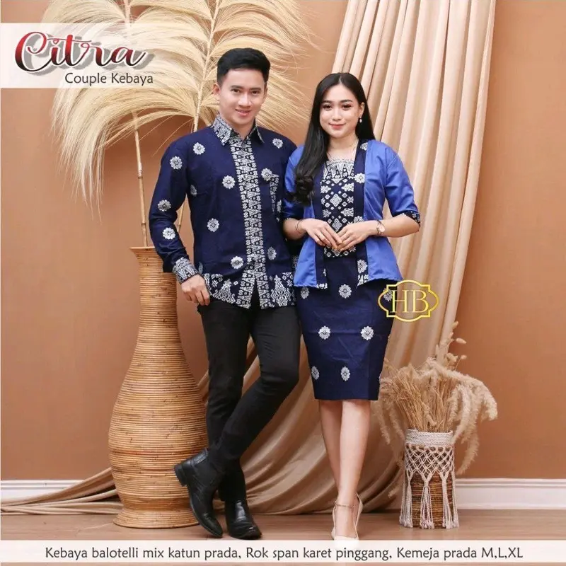 Baju Batik Couple Natal Dress Natal Motif Citra 3