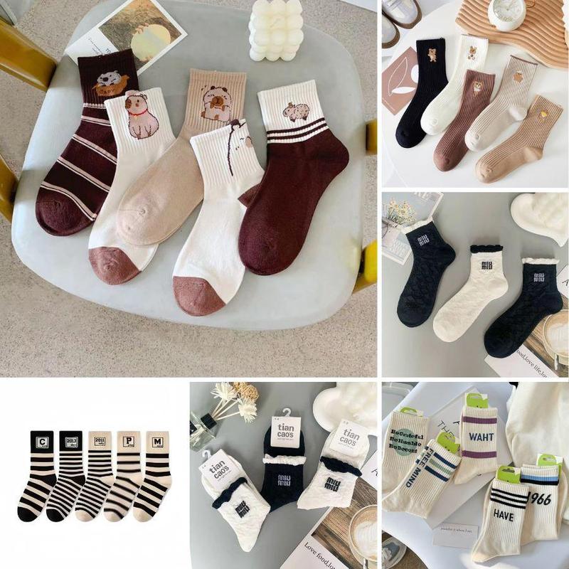 Product Introduction of Vớ Nữ Cổ Cao Dễ Thương Hottrend, Tất Nữ Cổ Thấp Đáng Yêu,Cute Thoáng Mát Khử Mùi -The Sally 0