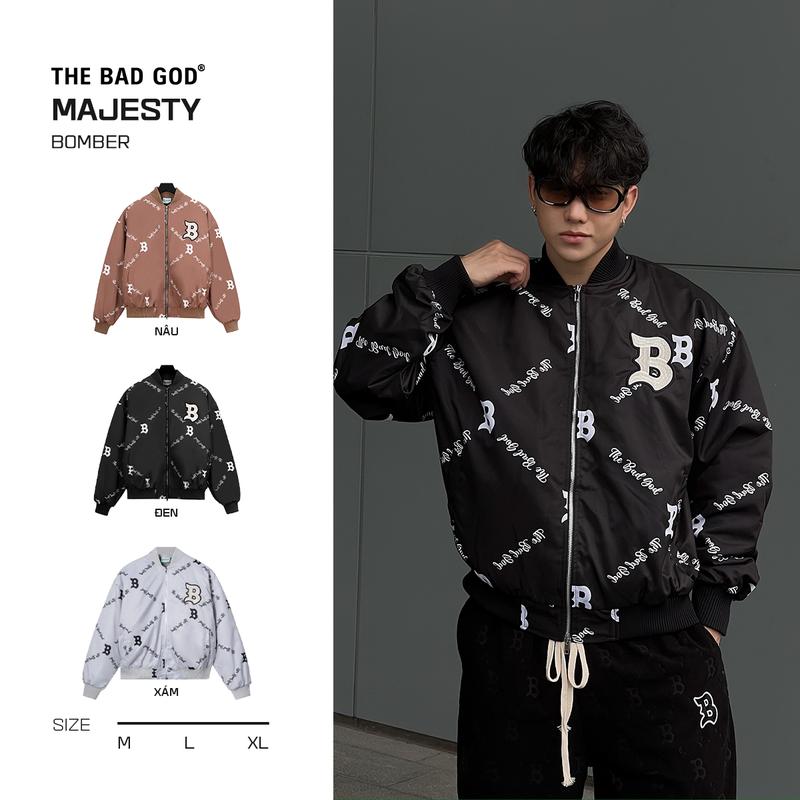 Áo Bomber Dài Tay THE BAD GOD MAJESTY - Menswear Jacket
