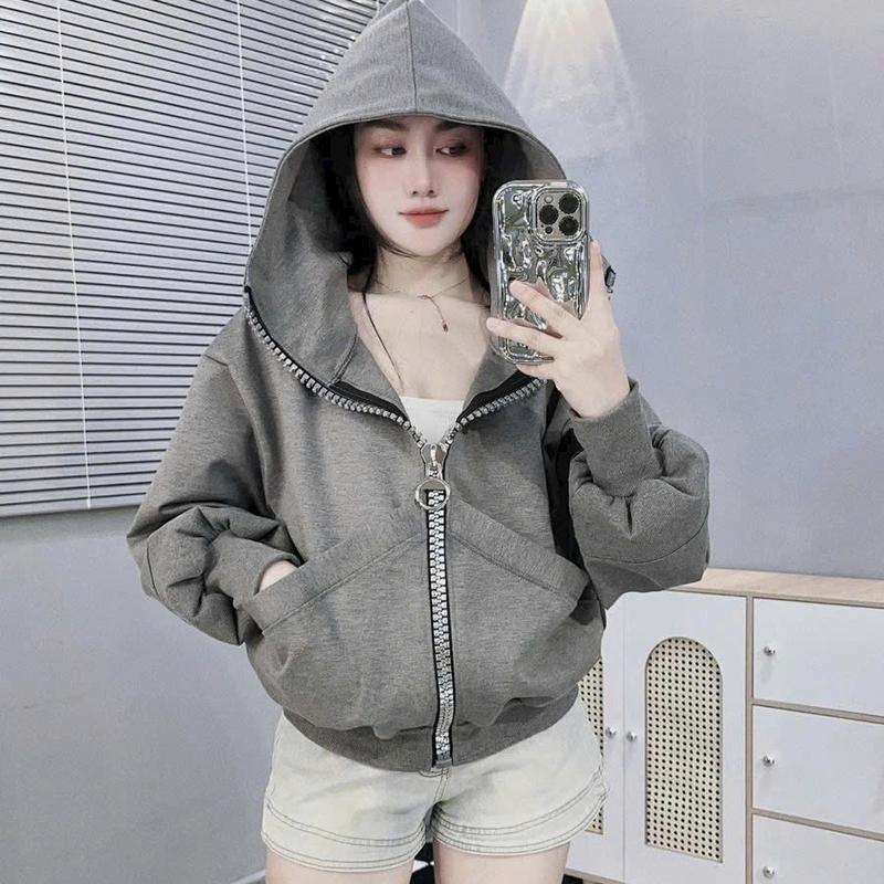 Áo Khoác NỈ DÂY KÉO Thiết Kế MỚI TO ĐÙNG Phong Cách BASIC Form TO Chống Nắng TỐT