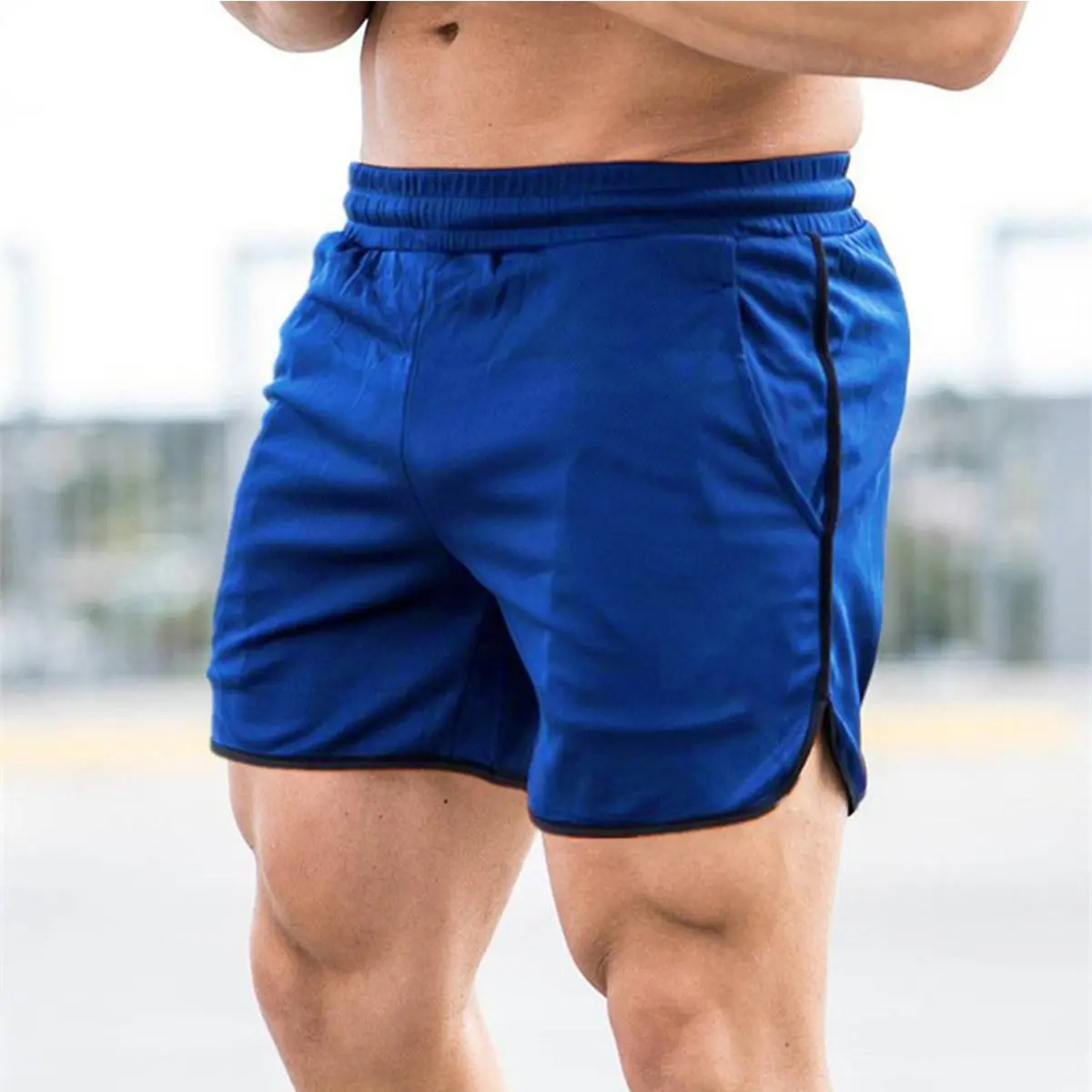 QUẦN ĐÙI THỂ THAO, CHẤT MÈ THÁI THOÁNG MÁT CO GIÃN 4 CHIỀU, SIZE 45 - 100 kg . MẪU VIỀN TRƠN