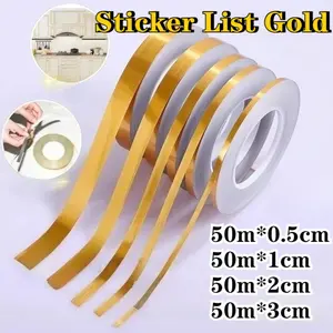 50M Gulungan Stiker Pembatas Keramik / Pembatas Nat Keramik / Gulungan Sticker Dekorasi Lantai DIY Wardrobe Decorative Strip/water Proof Wall Tile