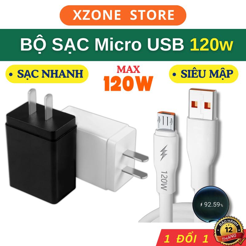 Bộ cáp sạc Chuôi Nhỏ Micro USB 6a 120w android samsumg/viivo/oppoo/xiaoimi sạc nhanh Phụ Kiện Sạc Điện Thoại sạc cóc sạc nhanh dây cáp mập sacnhanh android capsacnhanh 100w