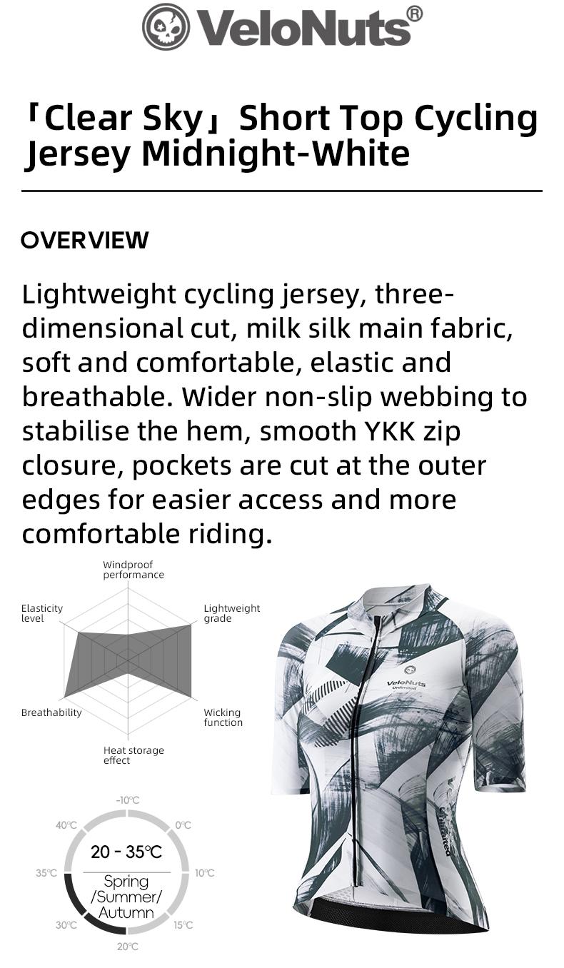 Product Introduction of ROCKBROS 【VNS】 Women Cycling Jersey Elastic Breathable Short Top Soft Comfortable Lightweight Bicycle Tight Tops YKK Zipper 7