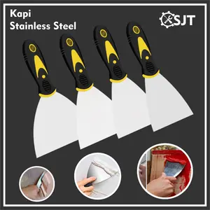 Kapi Cat Stainless Steel / Kape Cat GG Fiber Karet Carbon Steel Scrapper / Kapi Dempul CAB