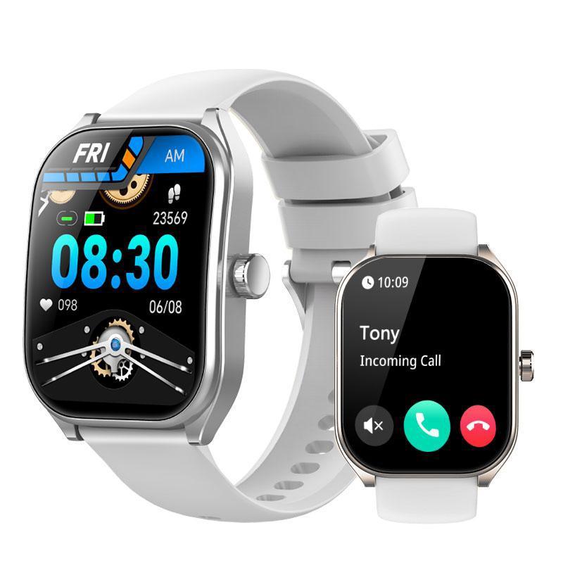 Multifunctional Smart Watch with 1 Count Silicone Band, Fashion Digital Watch with Heart Rate Monitoring, Smart Sports Watch for Women & Men 1
