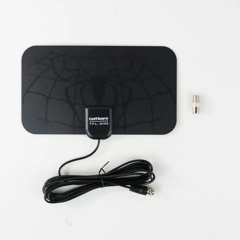 Taffware Antena TV Digital DVB-T2 4K High Gain 25 dB Spider Pattern V2.0 - TFL-D139 - Black 1