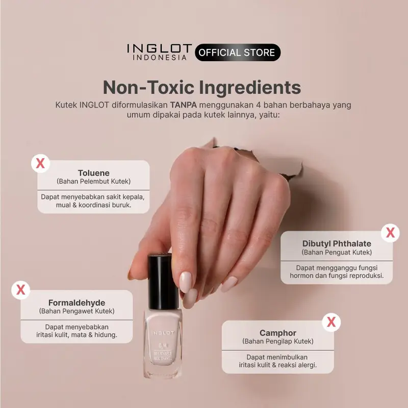 INGLOT Timeless Nail Polish Collection - Koleksi kutek/cat kuku/nail art/Nail Polish Halal Warna Timeless O2M Breathable Nail Enamel,  , Breathable Dapat Dilalui Air & Udara, gloss 11 ml 2