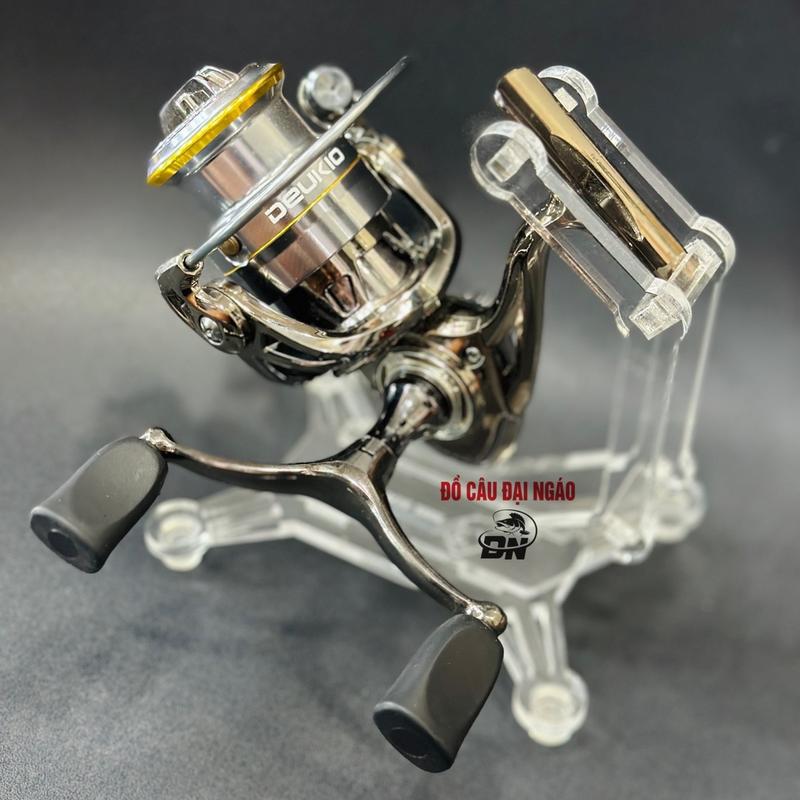 Máy câu cá DEUKIO ES3000 Bản Nâng Cấp tay quay đôi  Đại Ngáo( chuẩn hãng )kèm khóa link