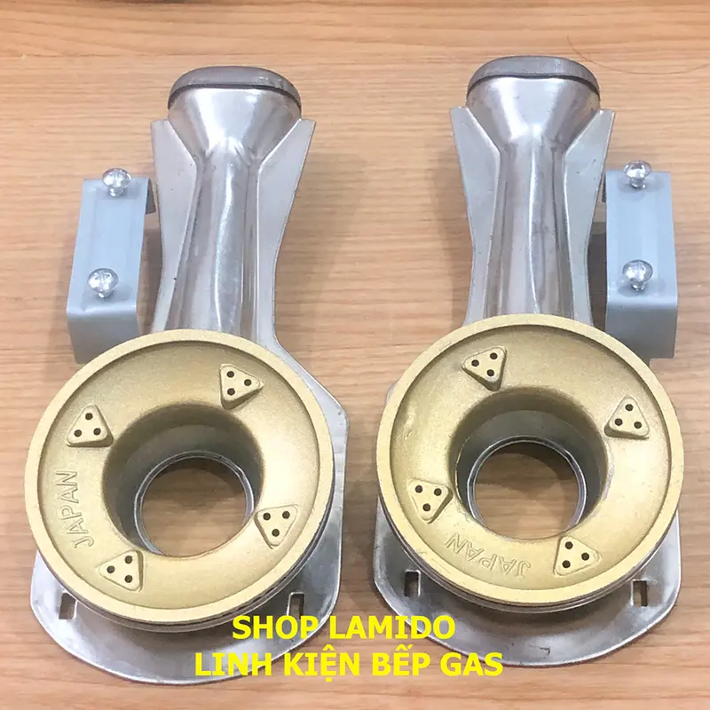 COMBO 2 Bộ Họng đầu đốt bếp gas FUJISHI, Ống điếu + Mâm chia lửa Sen NHÔM N78-S1 JAPAN - ( Có Kèm Bass gắn + Vít) - [ Phụ kiện bếp ga, linh kiện thay thế bếp đôi, đơn ] 8