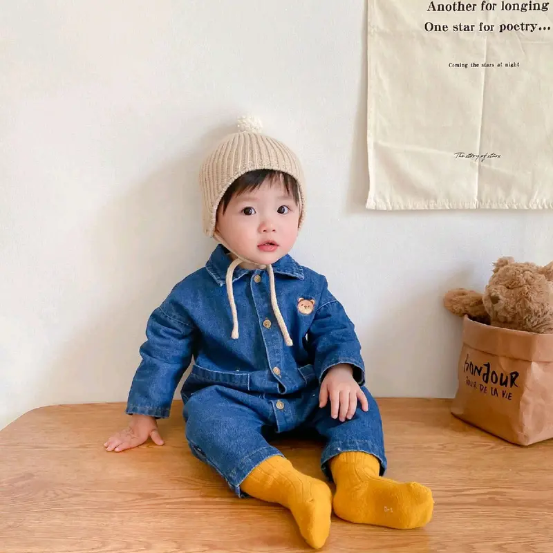 BABY K2 - jumpsuit Baby jeans Bear 2 warna 2