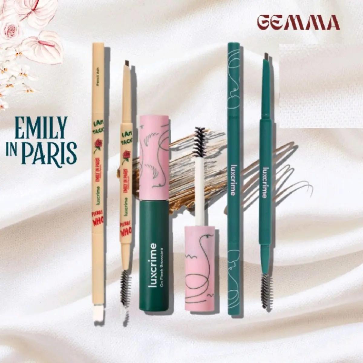 EMILY IN PARIS - LUXCRIME SLIM TRIANGLE PRECISION BROW PENCIL - PENSIL ALIS -  ON FLEEK BROWCARA / MASKARA ALIS