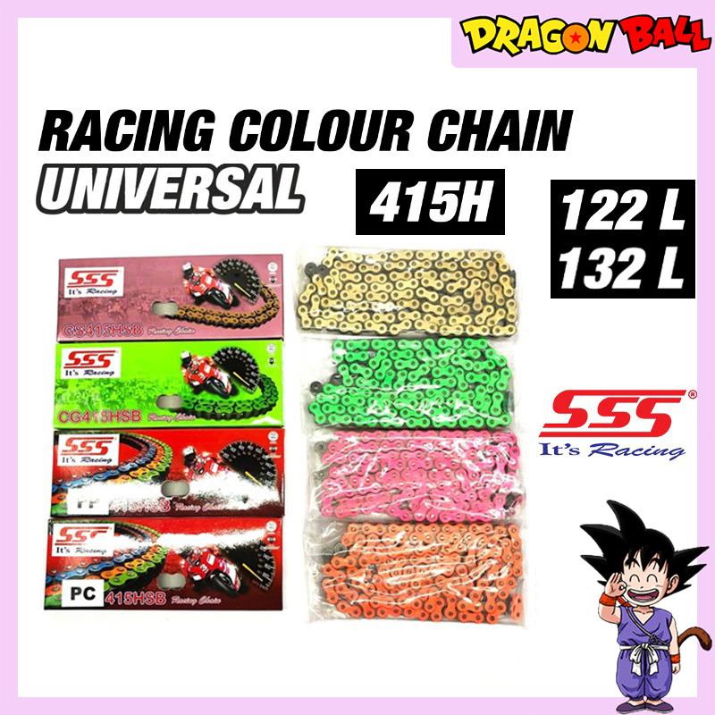 SSS 415 x 122L RACING CHAIN(GOLD/GREEN) SSS RACING RANTAI EMAS - TikTok ...