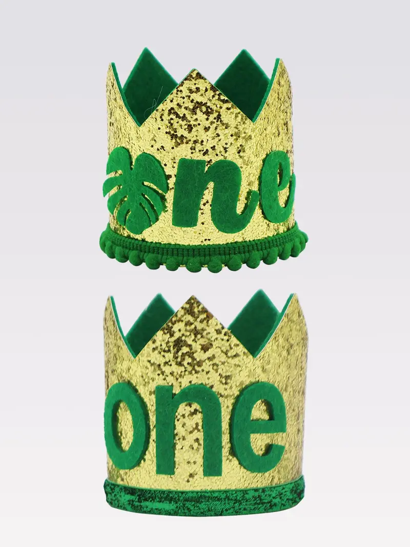 Product Introduction of Crown Shaped Birthday Headband, Cute Glitter Letter Pattern Headband for Birthday Party, Fashion Hair Accessories for Girls 0