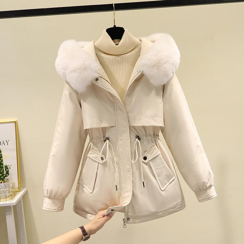 Áo Parka Đệm Nhung, Áo Khoác Dày Dặn, Dành Cho Nữ, Quần Áo Mùa Đông Mới, Phong Cách Hàn Quốc, Áo Khoác Đệm Bông Nhỏ Quần Áo Cotton Lông Cừu, Áo Khoác Cotton Top Jacket Women 2