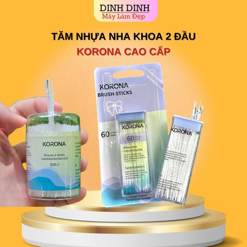 Tăm nha khoa tăm nhựa tăm y tế xỉa răng nha khoa 2 đầu cao cấp mềm vệ sinh răng miệng