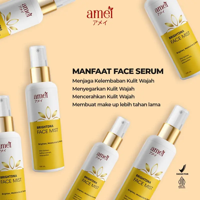 Amei Paket Exfoliating Dna Salmon Memudarkan Flek Hitam Di Wajah Pemutih Wajah Cerah Glowing Dan Segar 1