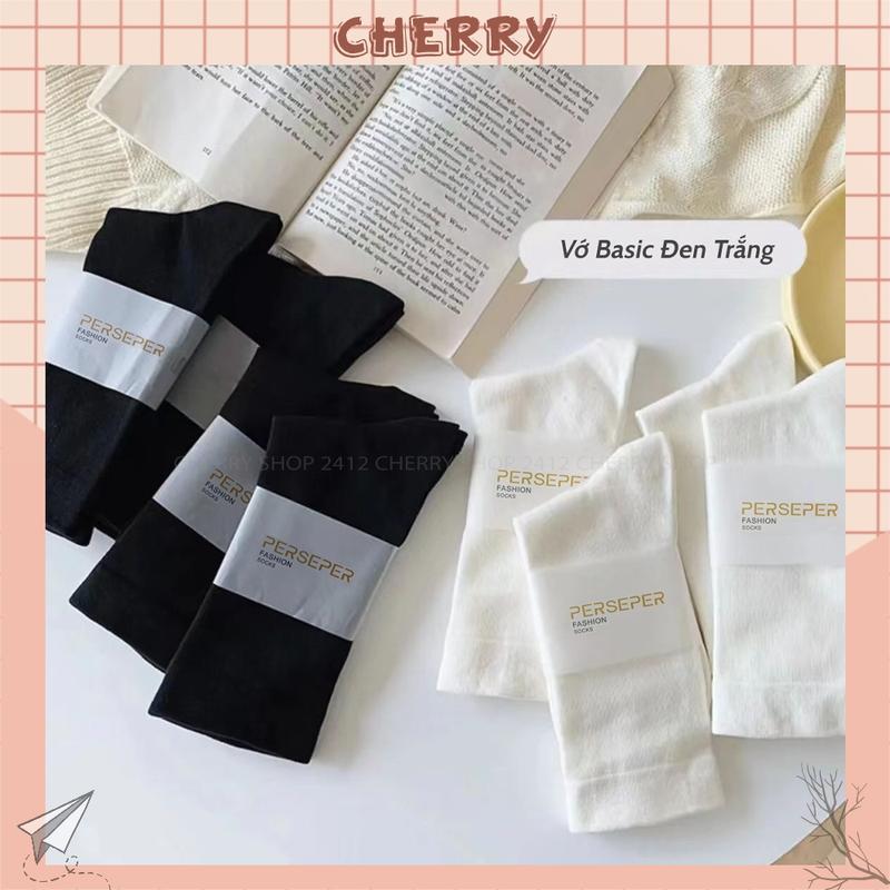  Tất cổ cao nữ chất liệu cotton thoáng khí chống hôi chân - Cherry Shop Women 
