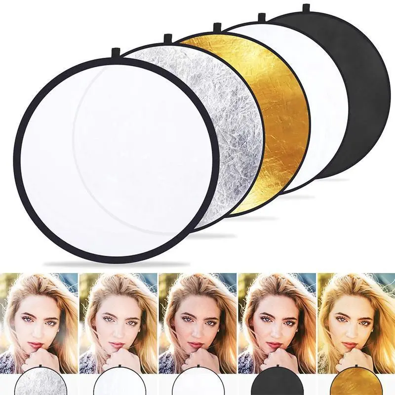 Tấm hắt sáng 5IN1 Bạt Phản Quang Hình Tròn 5 Màu Trong 1 Chụp Chân Dung, Sản Phẩm 2 Size
