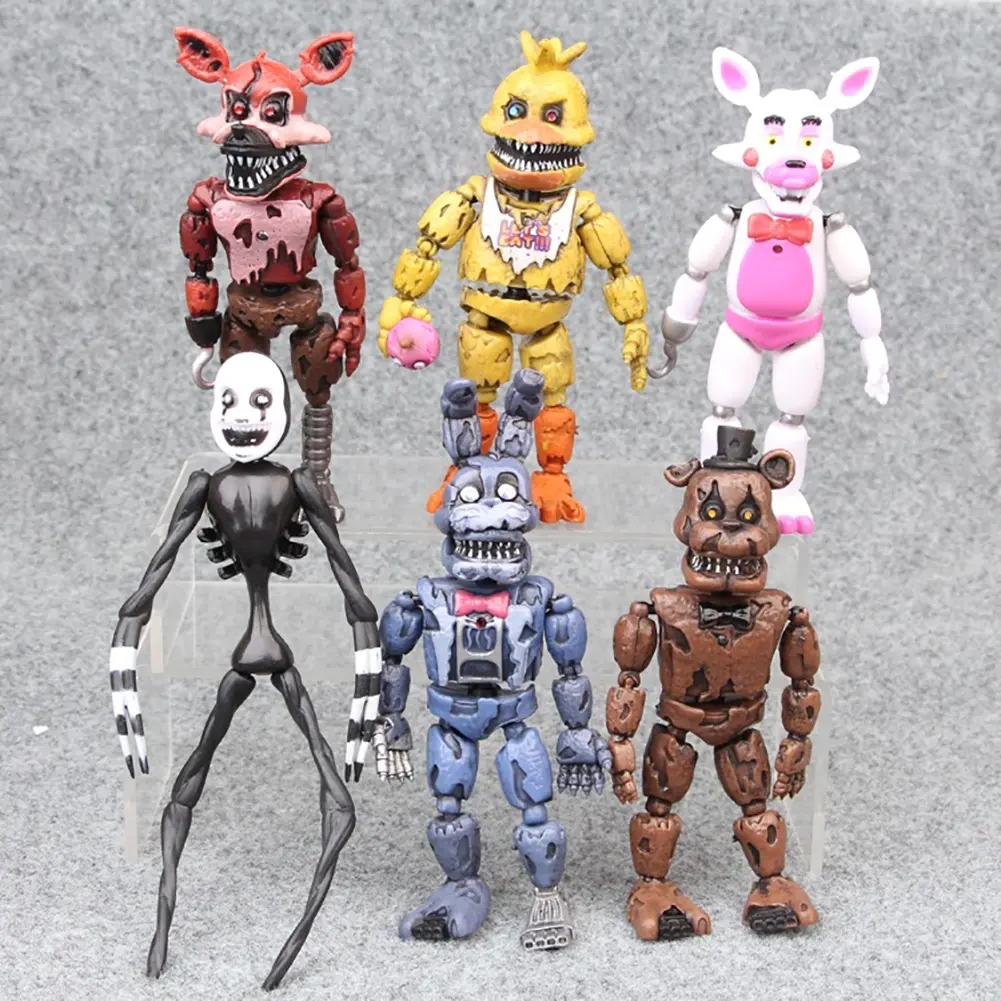 [KEN] Five Nights Action Figures LED Detachable Kids Doll Toy Gift