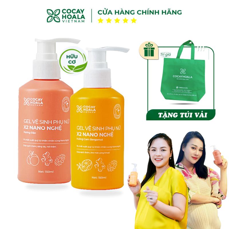 Dung Dịch Vệ Sinh Nữ  Bà Bầu Mẹ Sau Sinh Dung Dịch Vệ Sinh Nữ X2 Nano Nghệ Hữu Cơ Cỏ Cây Hoa Lá Chai 150ml  Wome 1