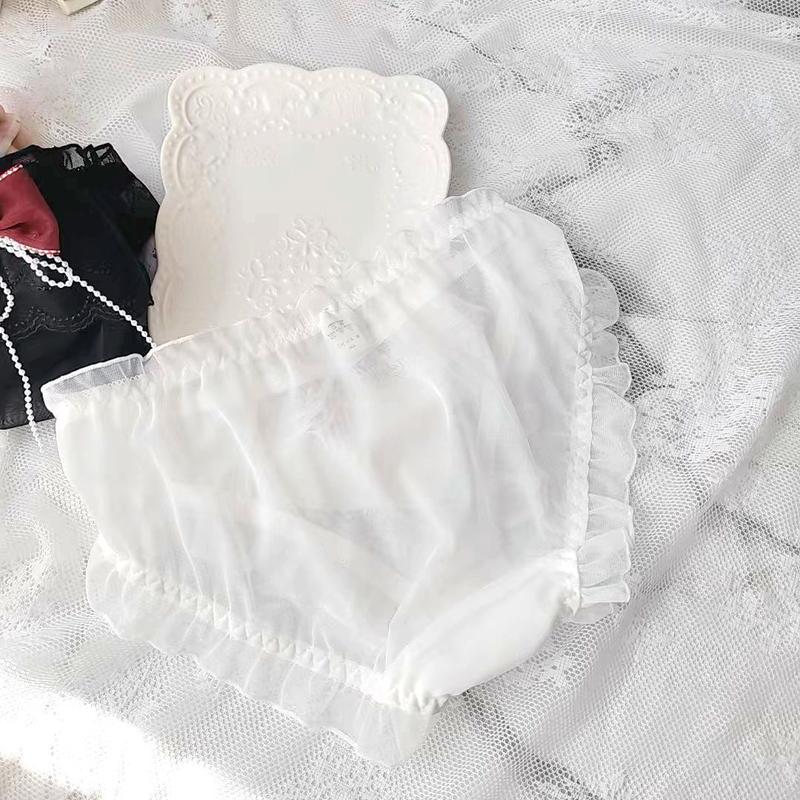 Product Introduction of Đồ Lót Nữ, Phong Cách Nhật Bản Dài Hạn, Lưới Tươi Mát Falbala, Thiết Kế Công Chúa Tam Giác, Có Nơ Dễ Thương 12