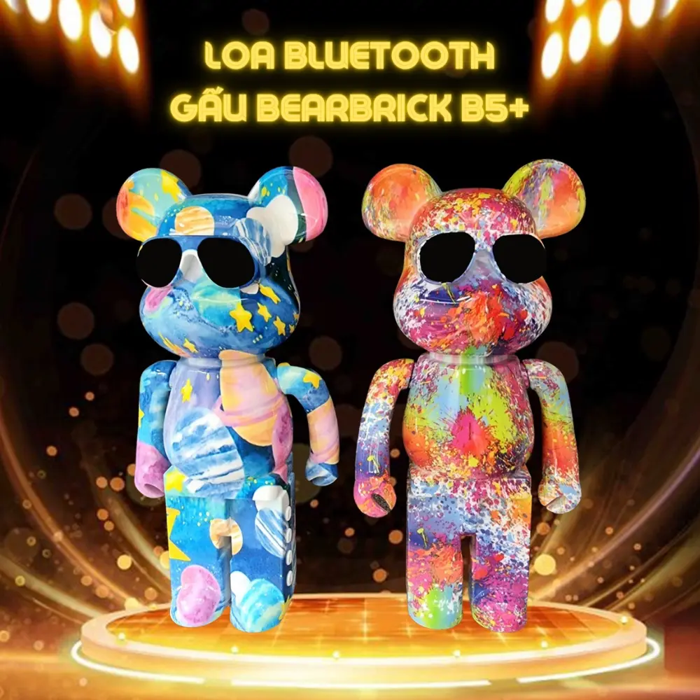 Loa Bluetooth B5+ Bearbrick Kaws