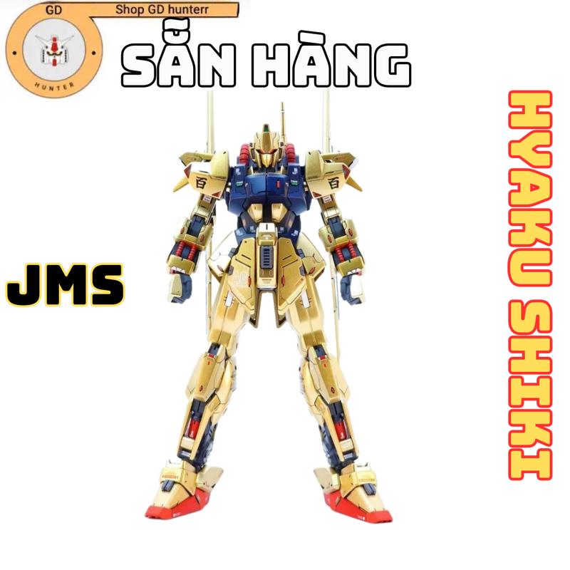 [SẲN HÀNG] Mô Hình Lắp Ráp JMS HG Hyaku Shiki Gold Coating (tặng kèm base + decal nước)