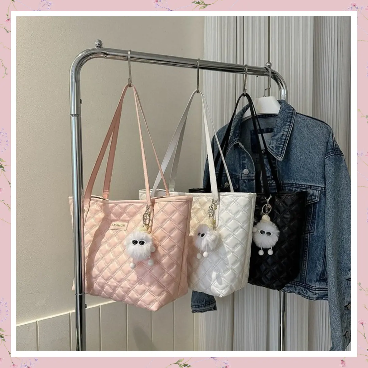 ( TẶNG GẤU XINH ) Túi xách nữ công sở đeo vai thiết kế ô trám sang chảnh K221 Bag Tote Da Chữ Nhật