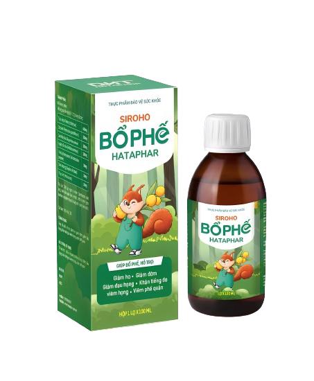 Siroho Bổ Phế Hataphar - Hỗ trợ giảm ho, long đờm, giảm đau họng, khản tiếng do viêm họng, viêm phế quản (lọ 120ml) 1