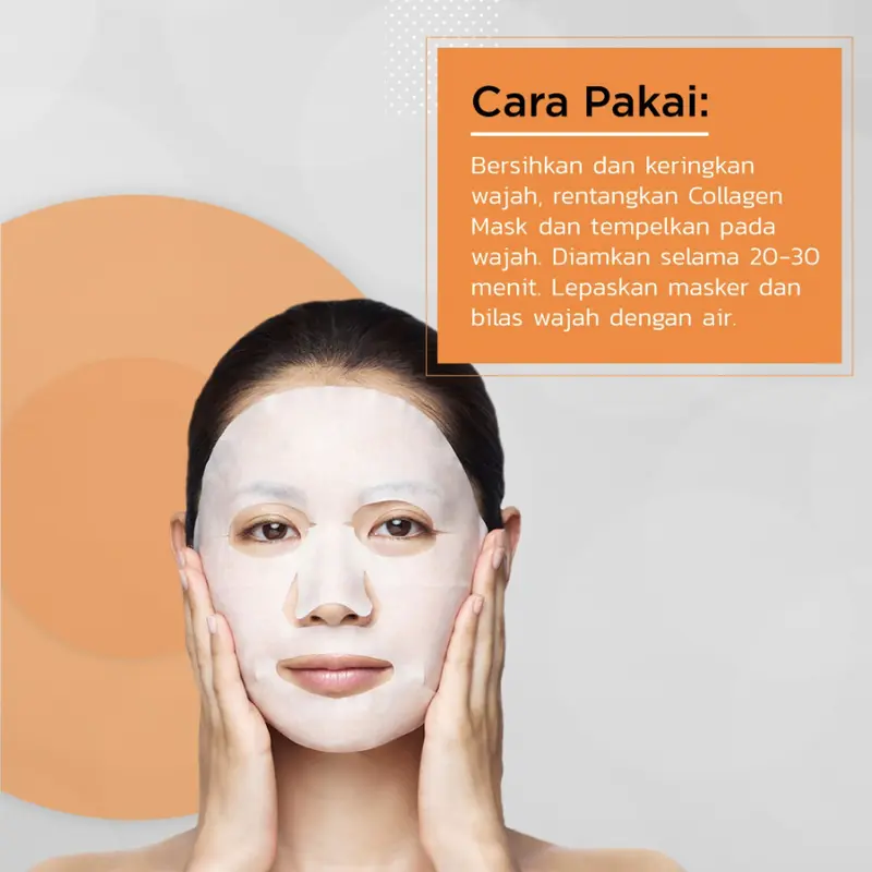 ERHA Bundling Collagen Mask 4 pcs - Masker Kolagen Anti Aging & Pencerah 4