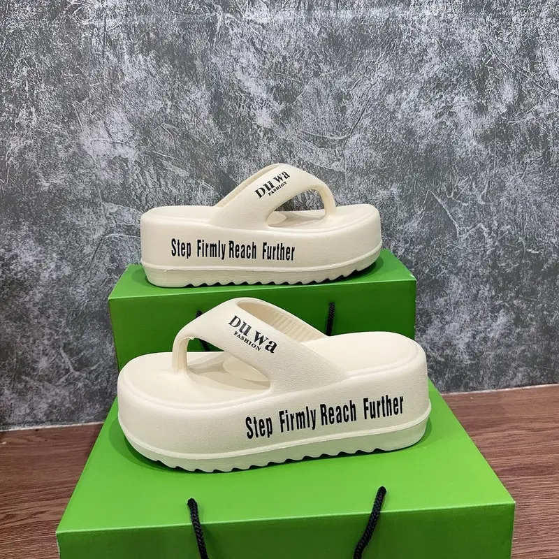 [ 1 ] Dép kẹp nhẹ nâng đế  cao 7cm êm chân và bền ạ DéP Nữ  Shoes - Hỗ Trợ Đổi Size ! 2