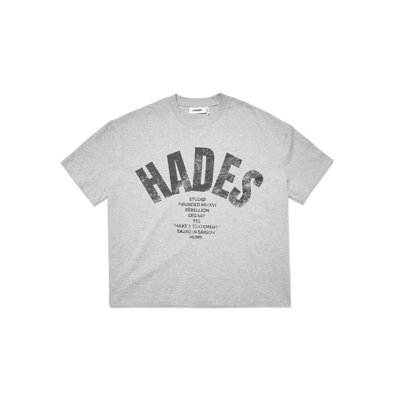 HADES OG Tee Xám - HADES Brand chính hãng Áo thun tay lỡ cotton unisex